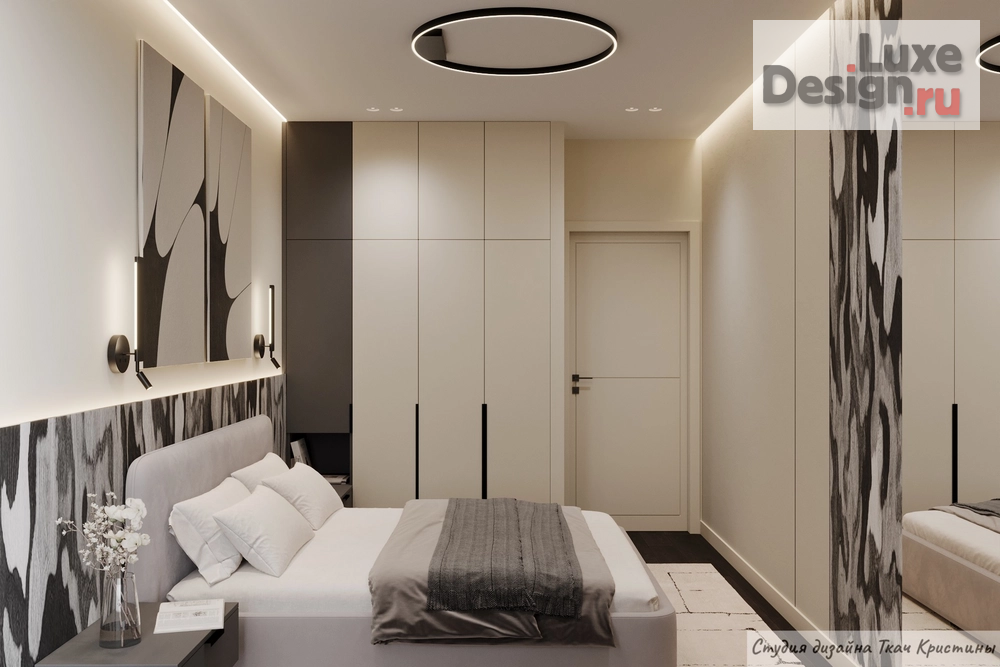 Дизайн интерьера квартиры "ПРОЕКТ "КОНТРАСТ"| ДИЗАЙН КВАРТИРЫ 72м2" (фото 27)