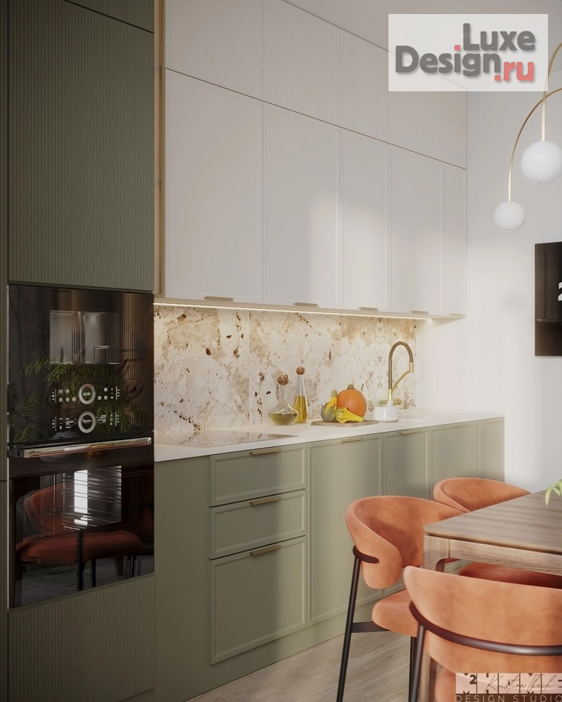 Дизайн интерьера квартиры "КВАРТИРА С РАСТИТЕЛЬНЫМ ДИЗАЙНОМ 42 м2" (фото 15)