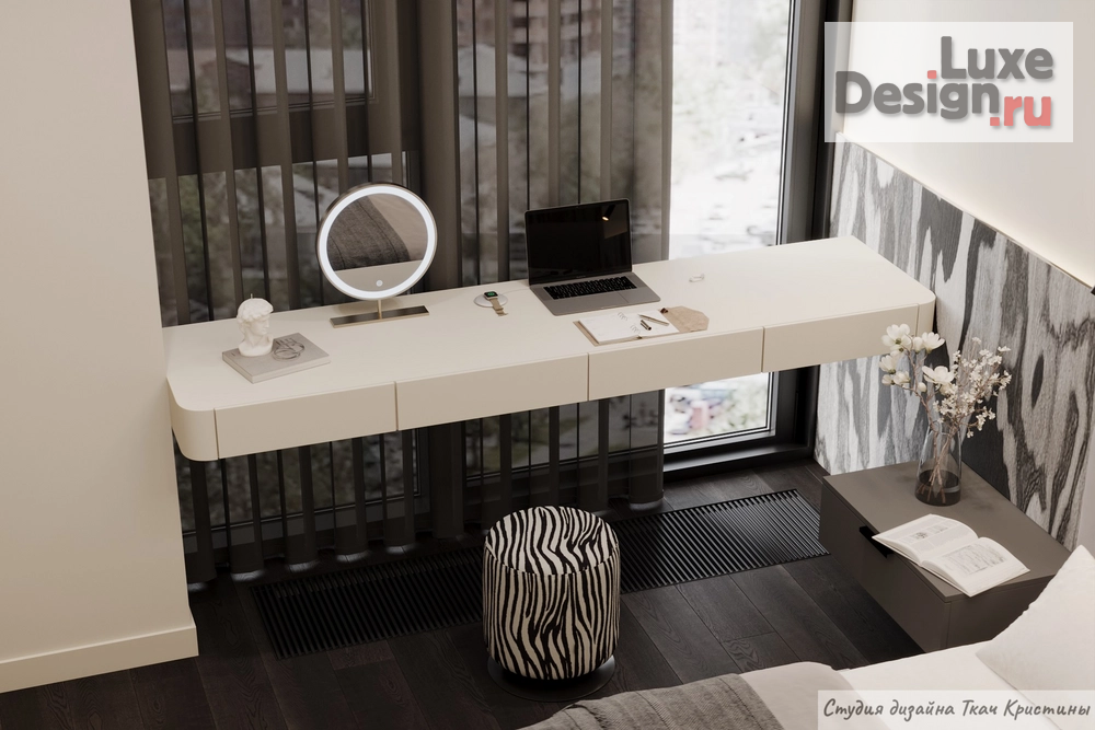 Дизайн интерьера квартиры "ПРОЕКТ "КОНТРАСТ"| ДИЗАЙН КВАРТИРЫ 72м2" (фото 9)