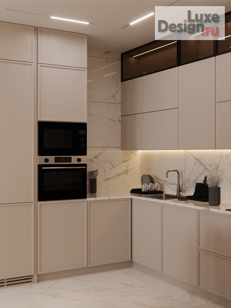 Дизайн интерьера трехкомнатной квартиры "POWDERY" (фото 17) от дизайнера Ткач Кристина Геннадьевна Дизайн интерьера трехкомнатной квартиры "POWDERY" (фото 17)