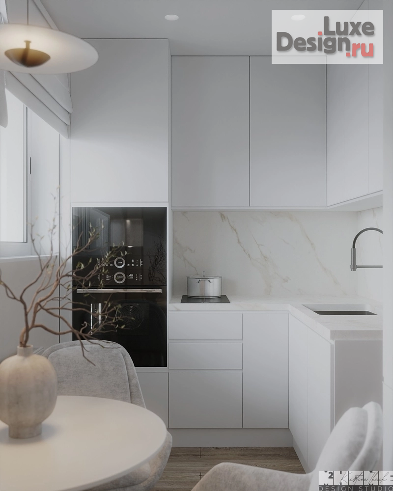 Дизайн интерьера квартиры "ДИЗАЙН-ПРОЕКТ КВАРТИРЫ 52 м2 | WHITE & BREEZE" (фото 16) от дизайнера Ткач Кристина Геннадьевна Дизайн интерьера квартиры "ДИЗАЙН-ПРОЕКТ КВАРТИРЫ 52 м2 | WHITE & BREEZE" (фото 16)