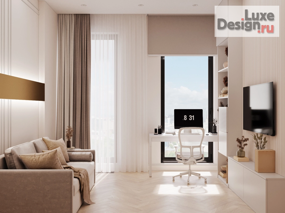 Дизайн интерьера трехкомнатной квартиры "POWDERY" (фото 19) от дизайнера Ткач Кристина Геннадьевна Дизайн интерьера трехкомнатной квартиры "POWDERY" (фото 19)