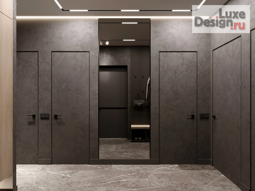 Дизайн интерьера двухкомнатной квартиры "ШОКОЛАД И ПЕРЕЦ" (фото 3)