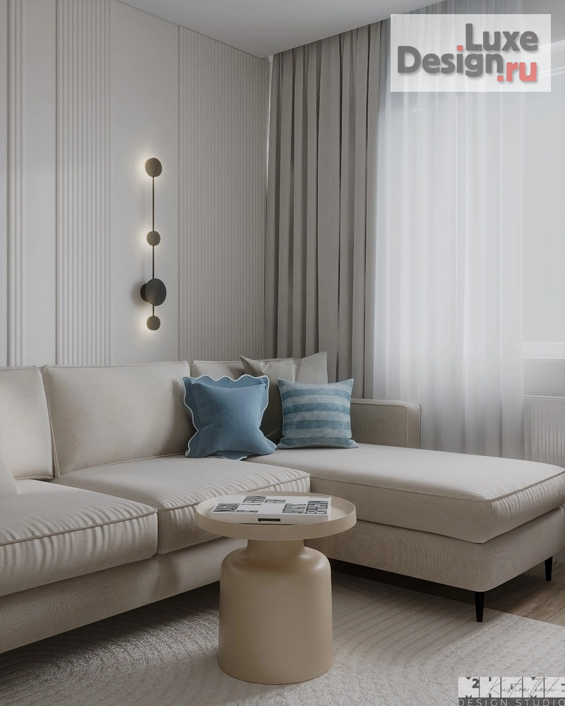 Дизайн интерьера квартиры "ДИЗАЙН-ПРОЕКТ КВАРТИРЫ 52 м2 | WHITE & BREEZE" (фото 3) от дизайнера Ткач Кристина Геннадьевна Дизайн интерьера квартиры "ДИЗАЙН-ПРОЕКТ КВАРТИРЫ 52 м2 | WHITE & BREEZE" (фото 3)