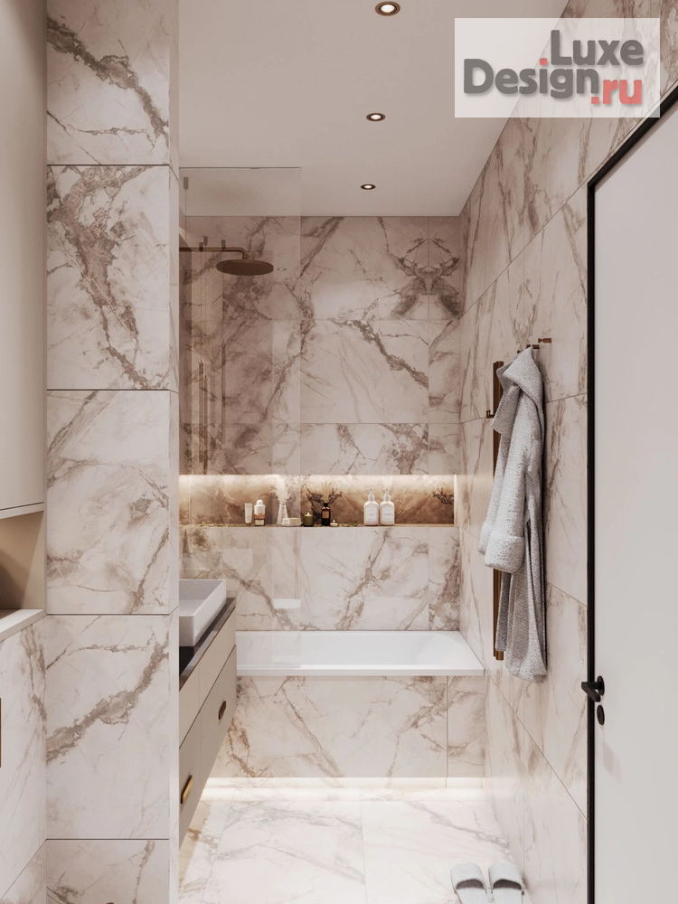 Дизайн интерьера трехкомнатной квартиры "POWDERY" (фото 36) от дизайнера Ткач Кристина Геннадьевна Дизайн интерьера трехкомнатной квартиры "POWDERY" (фото 36)