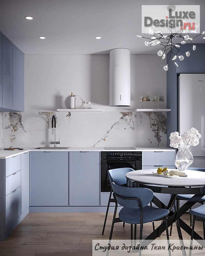 Дизайн интерьера квартиры "ДИЗАЙН-ПРОЕКТ "МОРСКОЙ БРИЗ" | РЕМОНТ ВО ВТОРИЧКЕ" (фото 21)