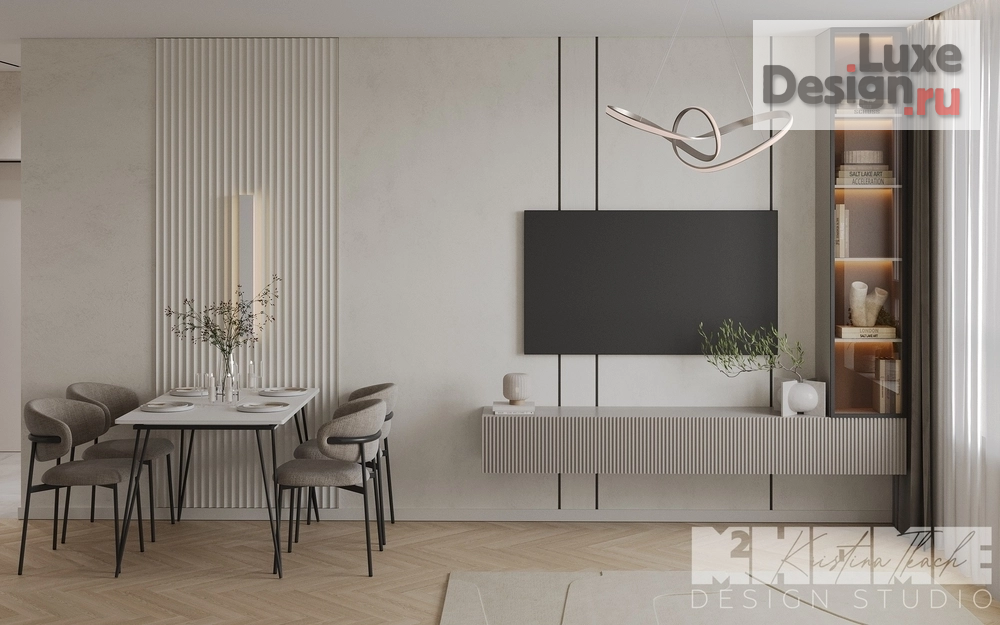 Дизайн интерьера четырехкомнатной квартиры "ПРОЕКТ BROWN RICE НА ОКТЯБРЬСКОЙ НАБЕРЕЖНОЙ" (фото 5)