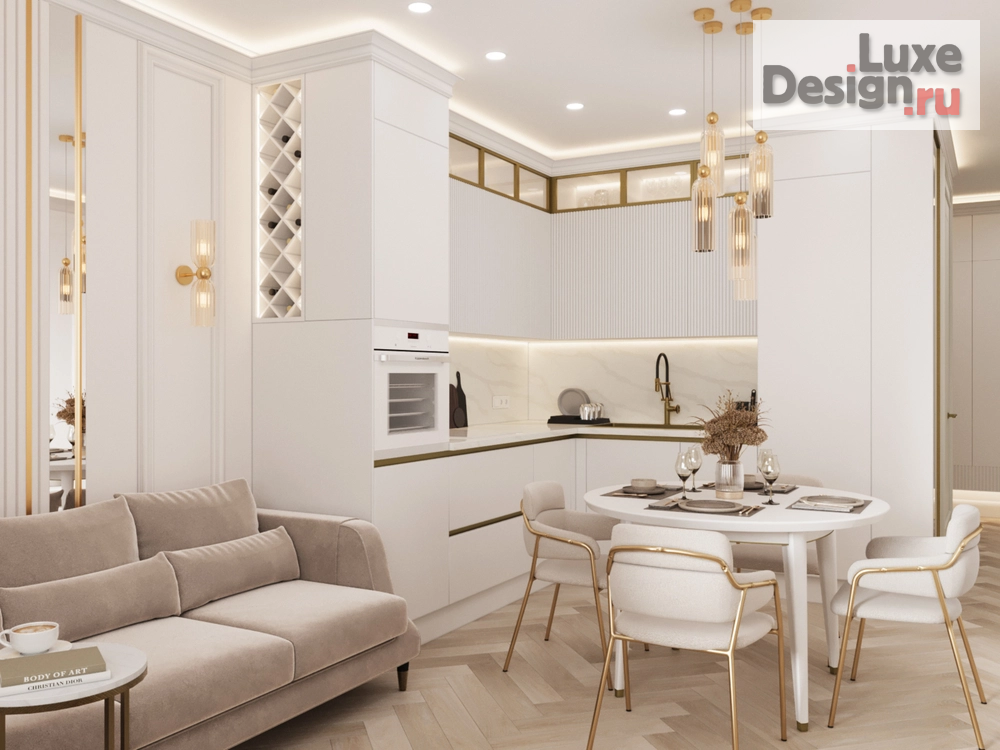 Дизайн интерьера двухкомнатной квартиры "LOVE" (фото 4)