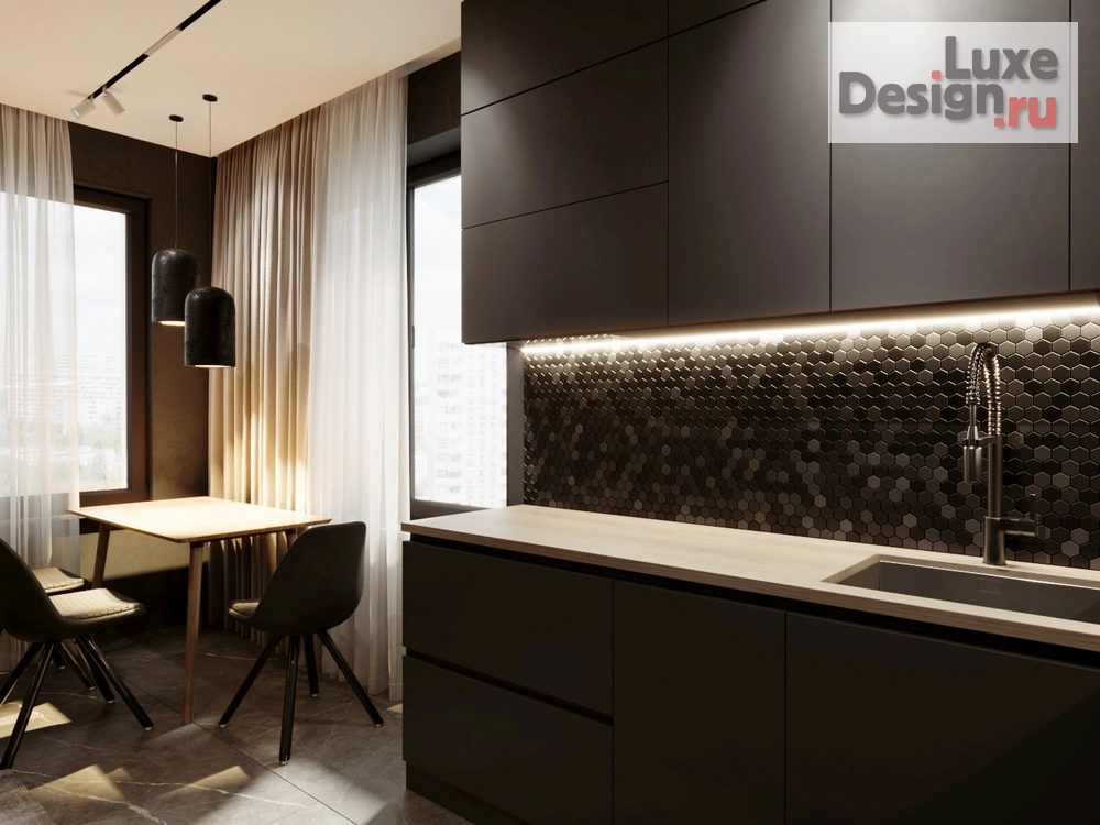 Дизайн интерьера двухкомнатной квартиры "ШОКОЛАД И ПЕРЕЦ" (фото 4)