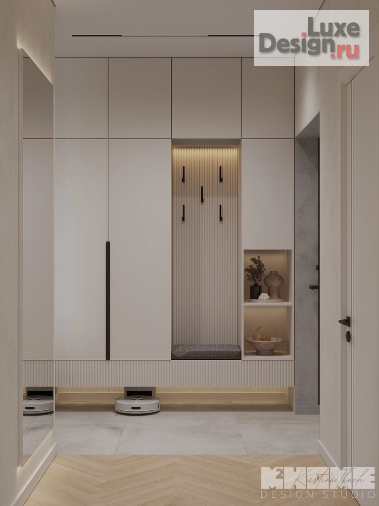 Дизайн интерьера четырехкомнатной квартиры "ПРОЕКТ BROWN RICE НА ОКТЯБРЬСКОЙ НАБЕРЕЖНОЙ" (фото 6)