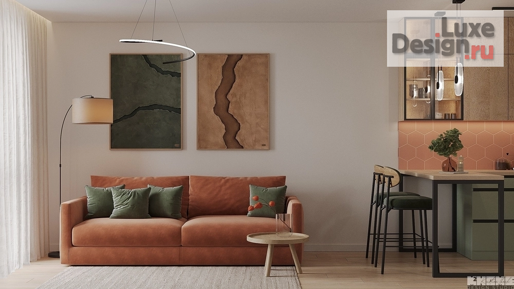 Дизайн интерьера квартиры "ДИЗАЙН-ПРОЕКТ КВАРТИРЫ 40 м2 - OCEAN CORALS" (фото 15)