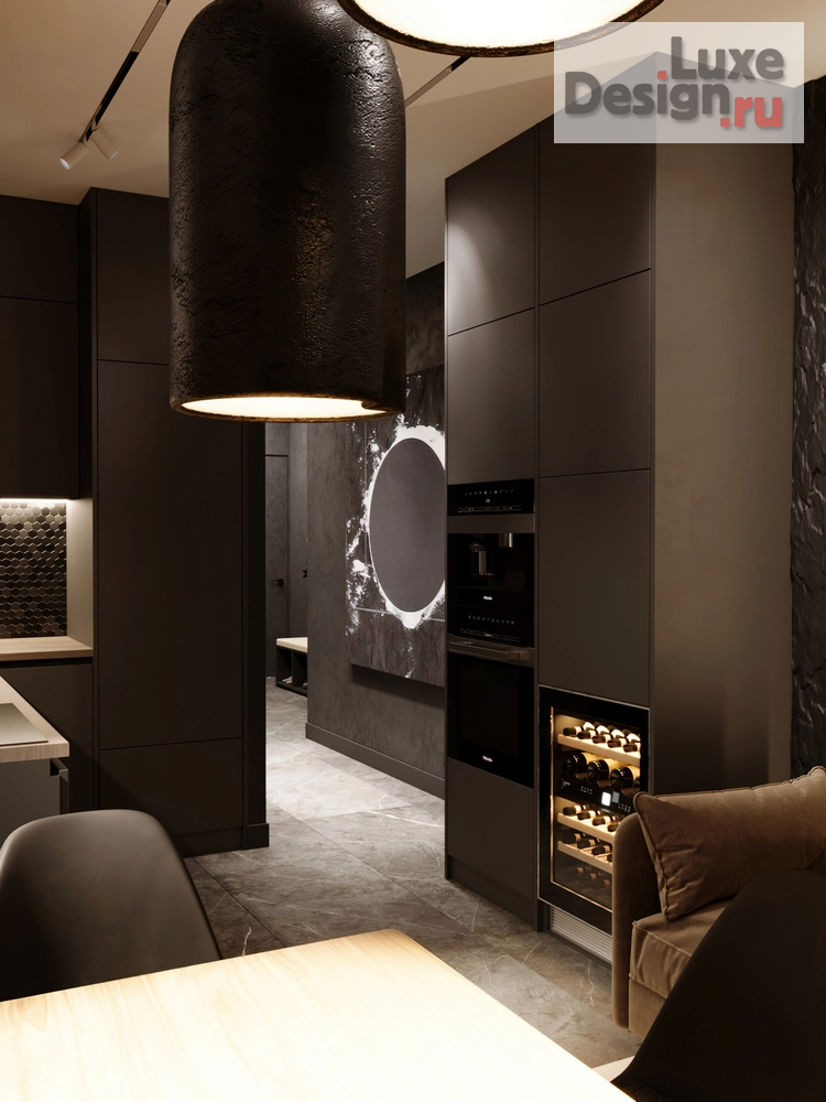 Дизайн интерьера двухкомнатной квартиры "ШОКОЛАД И ПЕРЕЦ" (фото 6)