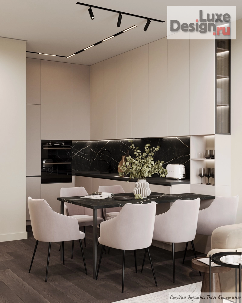 Дизайн интерьера квартиры "ПРОЕКТ "КОНТРАСТ"| ДИЗАЙН КВАРТИРЫ 72м2" (фото 16)