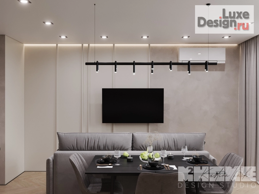 Дизайн интерьера четырехкомнатной квартиры "ДНЕПРОПЕТРОВСКАЯ" (фото 2)