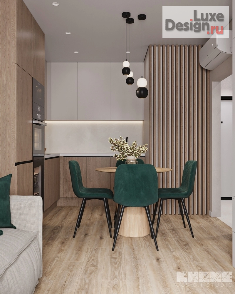 Дизайн интерьера однокомнатной квартиры "CIRCLE" (фото 6)