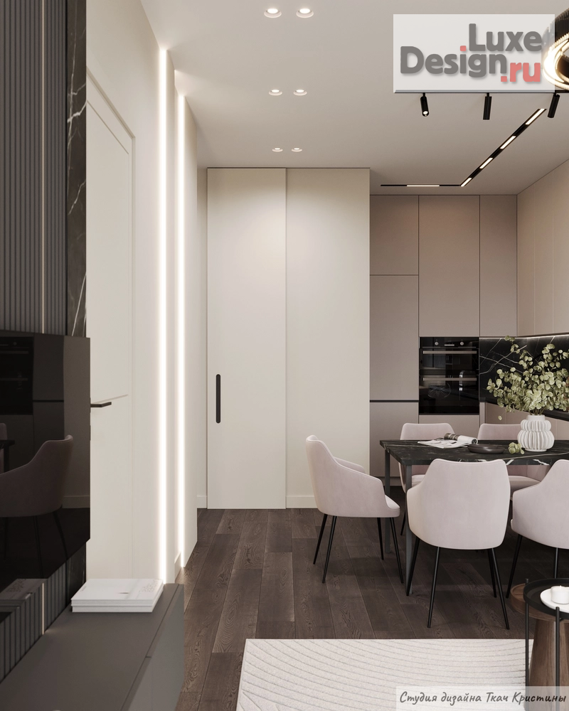 Дизайн интерьера квартиры "ПРОЕКТ "КОНТРАСТ"| ДИЗАЙН КВАРТИРЫ 72м2" (фото 18)