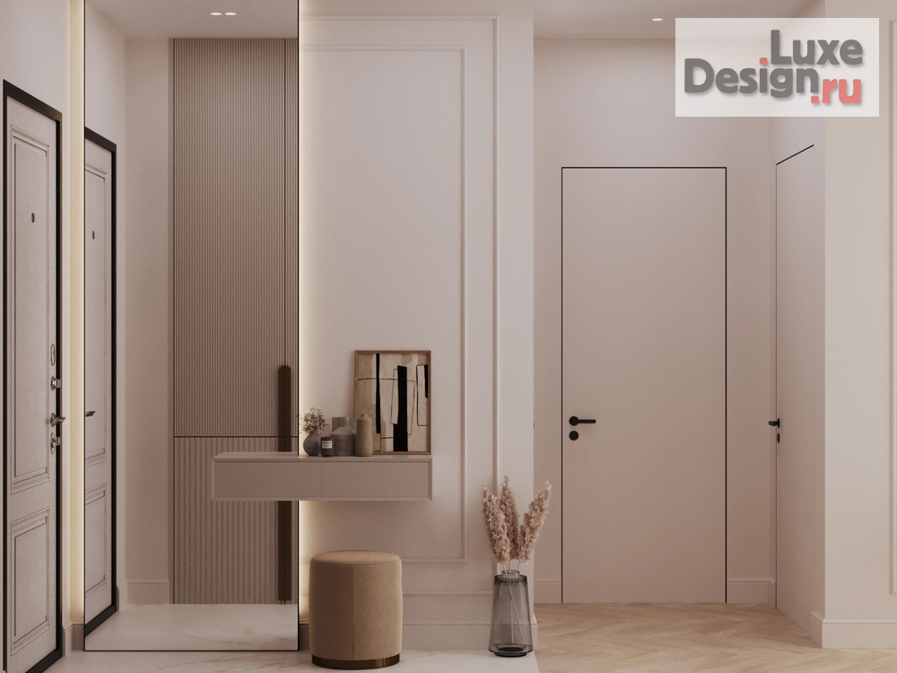 Дизайн интерьера трехкомнатной квартиры "POWDERY" (фото 7) от дизайнера Ткач Кристина Геннадьевна Дизайн интерьера трехкомнатной квартиры "POWDERY" (фото 7)