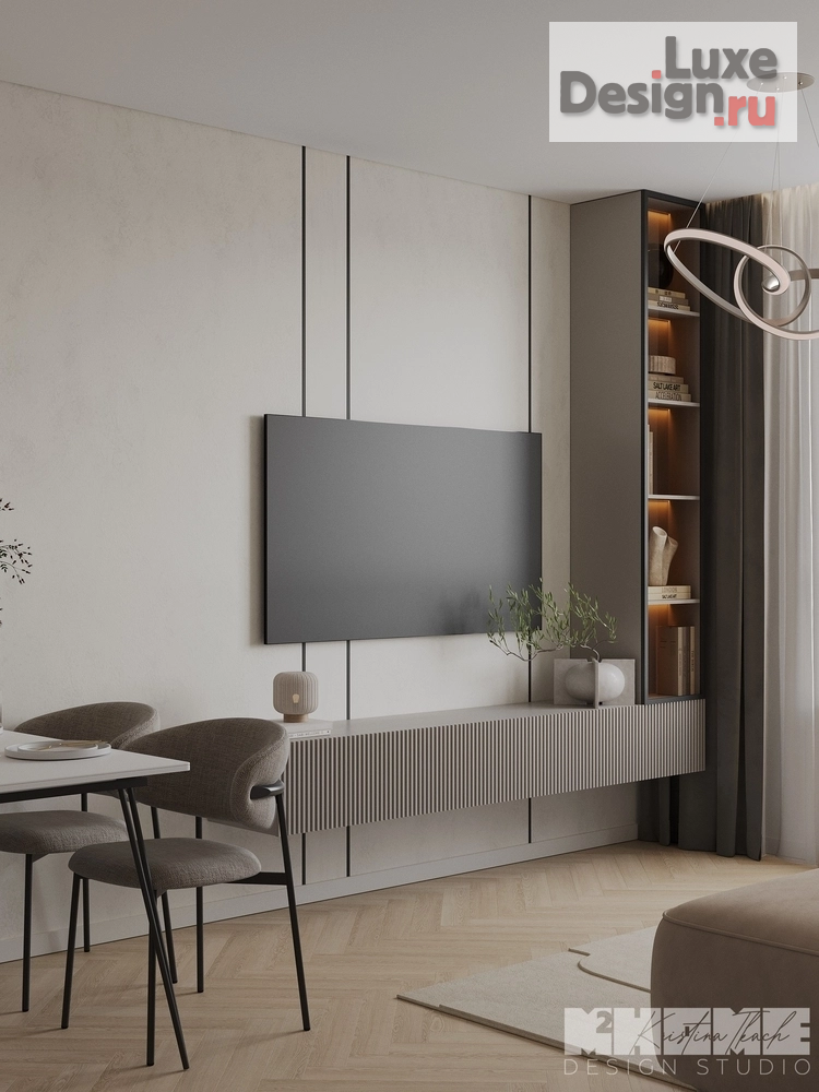 Дизайн интерьера четырехкомнатной квартиры "ПРОЕКТ BROWN RICE НА ОКТЯБРЬСКОЙ НАБЕРЕЖНОЙ" (фото 9)