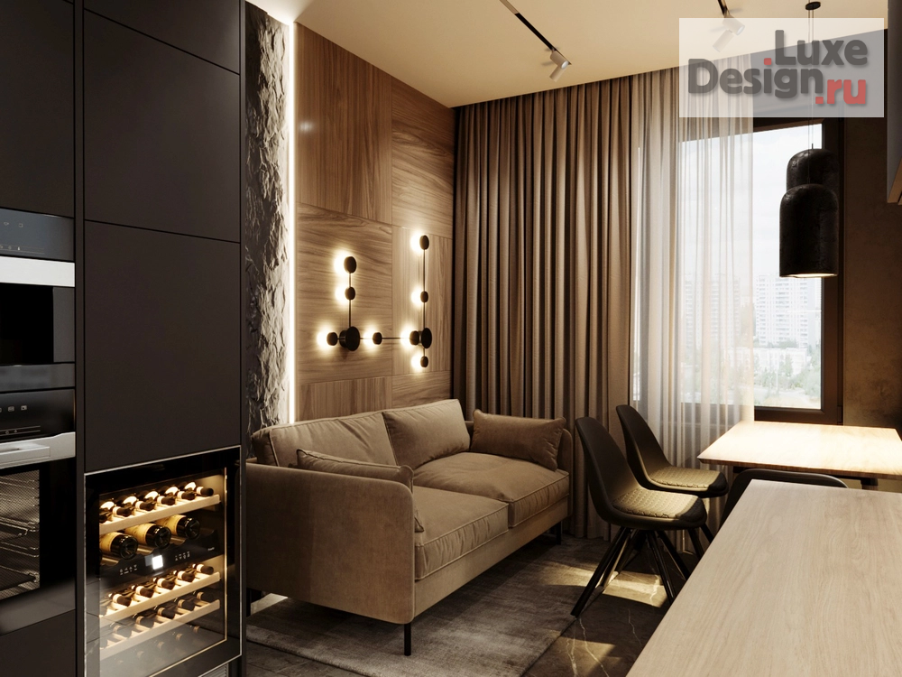 Дизайн интерьера двухкомнатной квартиры "ШОКОЛАД И ПЕРЕЦ" (фото 7)