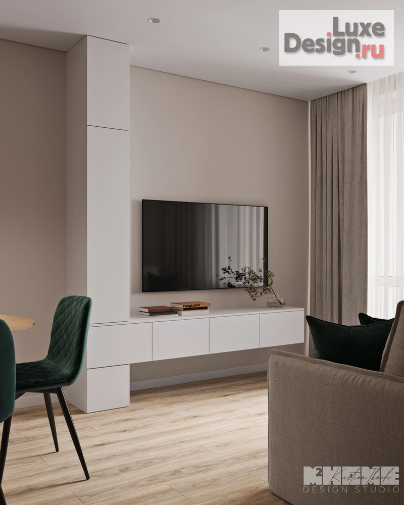 Дизайн интерьера однокомнатной квартиры "CIRCLE" (фото 8)