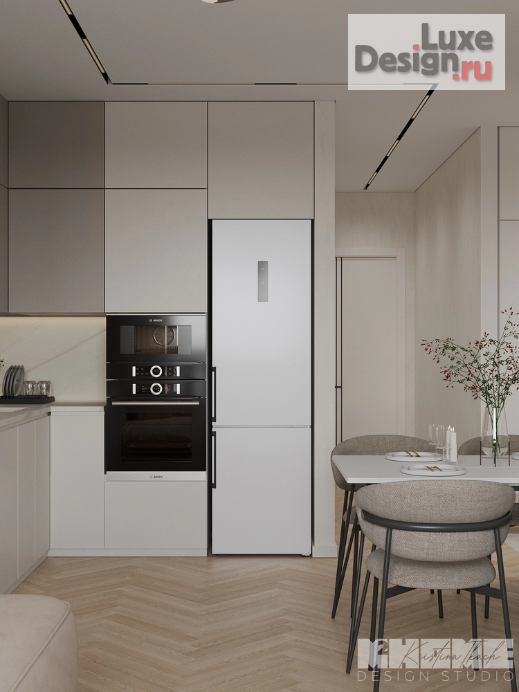 Дизайн интерьера четырехкомнатной квартиры "ПРОЕКТ BROWN RICE НА ОКТЯБРЬСКОЙ НАБЕРЕЖНОЙ" (фото 11)