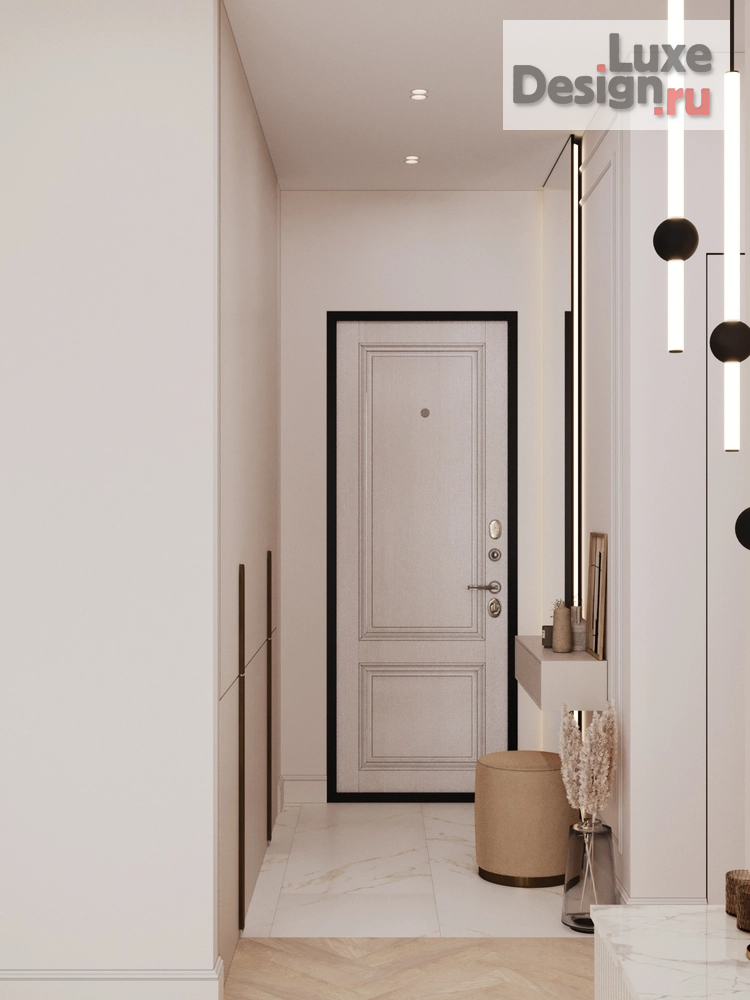 Дизайн интерьера трехкомнатной квартиры "POWDERY" (фото 9) от дизайнера Ткач Кристина Геннадьевна Дизайн интерьера трехкомнатной квартиры "POWDERY" (фото 9)