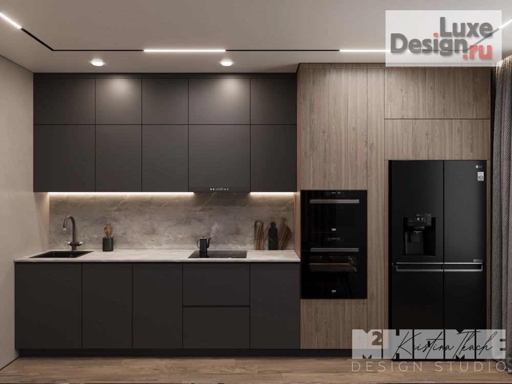 Дизайн интерьера квартиры "GREYSCAPE" (фото 3)