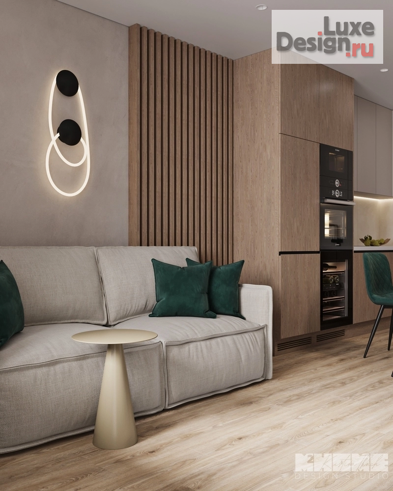 Дизайн интерьера однокомнатной квартиры "CIRCLE" (фото 9)