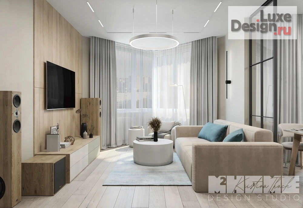 Дизайн интерьера квартиры "HARMONY" (фото 5) от дизайнера Ткач Кристина Геннадьевна Дизайн интерьера квартиры "HARMONY" (фото 5)