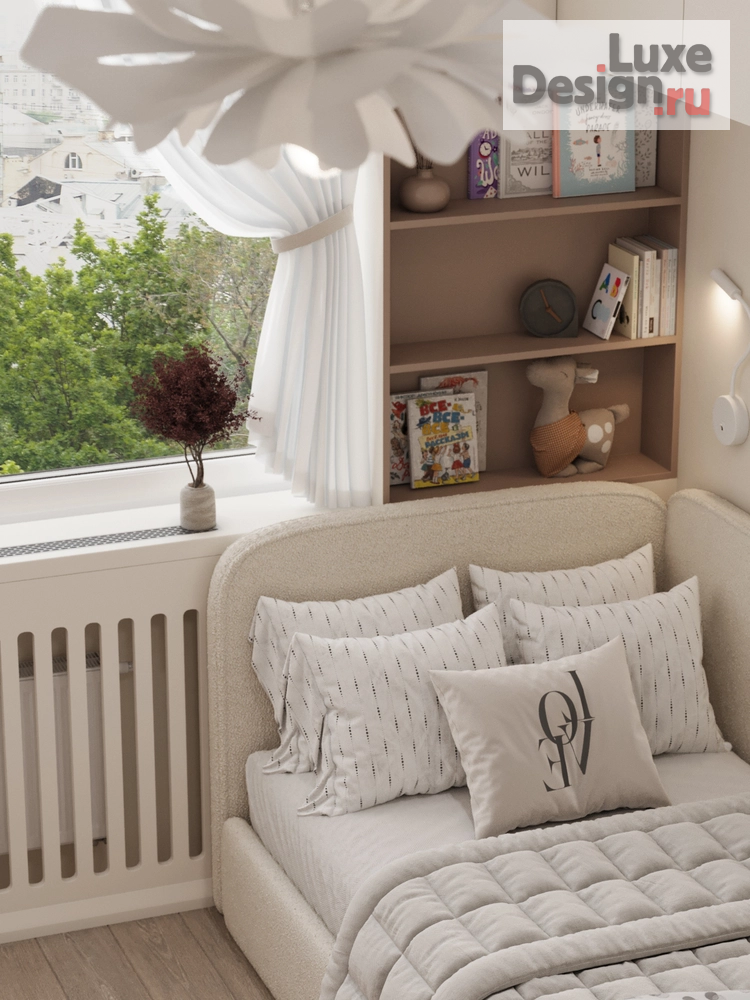 Дизайн интерьера квартиры "ПРОЕКТ В УЮТНОЙ СВЕТЛОЙ КВАРТИРЕ ДЛЯ СЕМЬИ С ДВУМЯ ДЕТЬМИ" (фото 24)