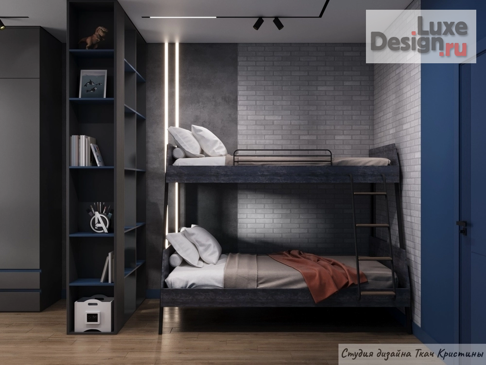 Дизайн интерьера трехкомнатной квартиры "ПРОЕКТ КВАРТИРЫ 87 м2 ДЛЯ СЕМЬИ С ДВУМЯ ДЕТЬМИ" (фото 53) от дизайнера Ткач Кристина Геннадьевна Дизайн интерьера трехкомнатной квартиры "ПРОЕКТ КВАРТИРЫ 87 м2 ДЛЯ СЕМЬИ С ДВУМЯ ДЕТЬМИ" (фото 53)