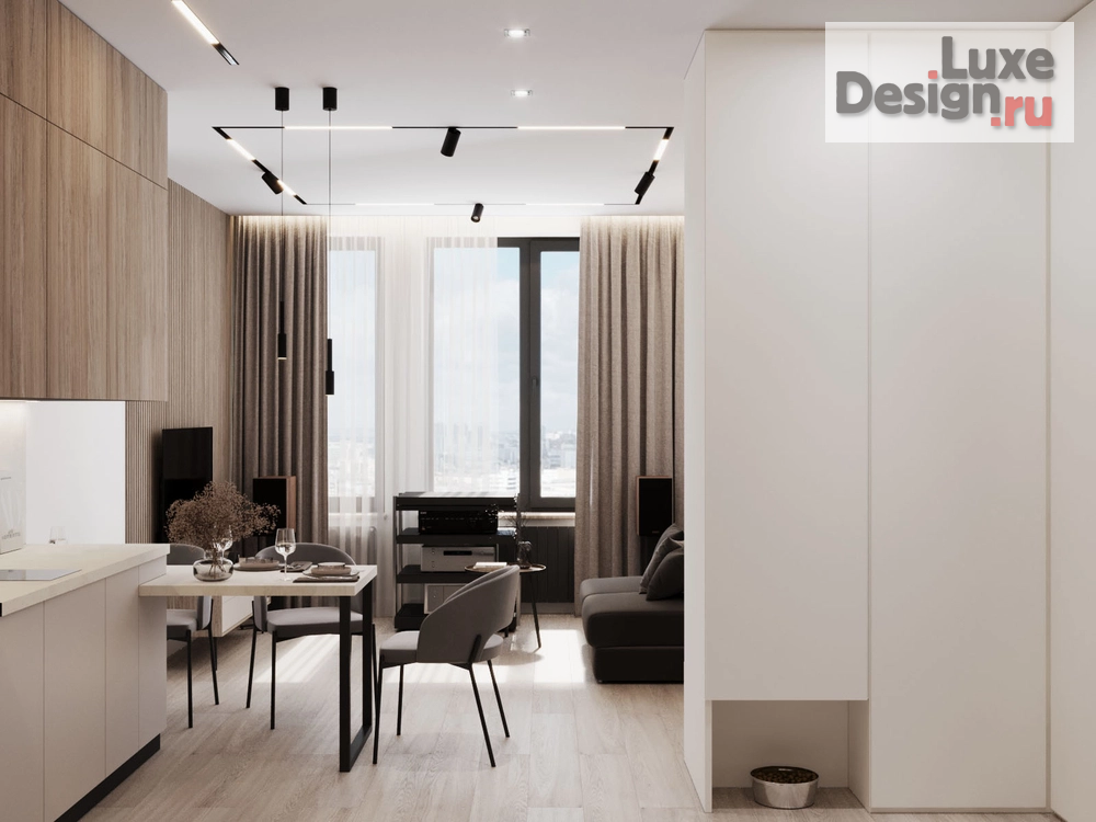 Дизайн интерьера однокомнатной квартиры "NATURAL" (фото 10)