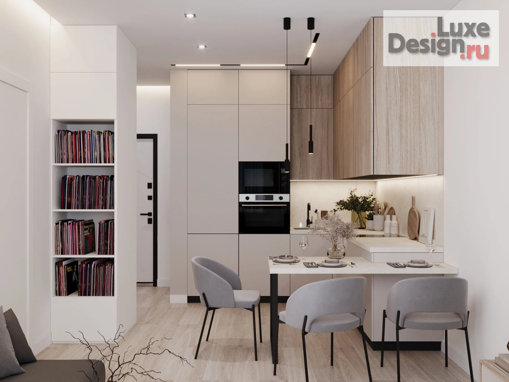 Дизайн интерьера однокомнатной квартиры "NATURAL" (фото 11)