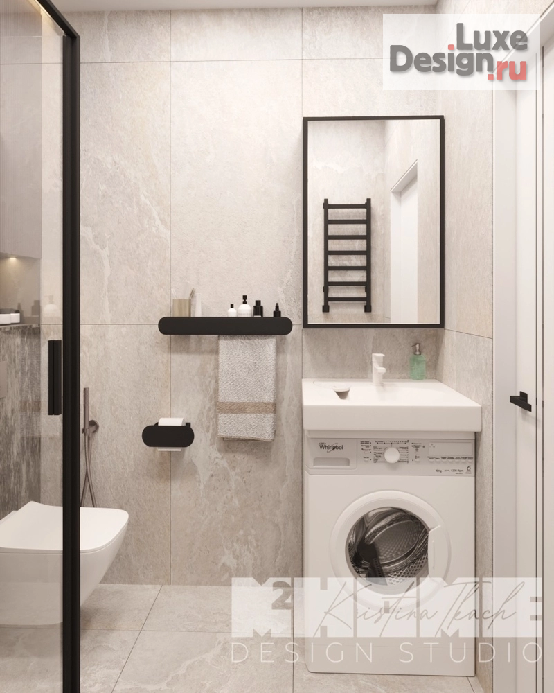 Дизайн интерьера трехкомнатной квартиры "ДЫМЧАТАЯ РОЗА" (фото 37)