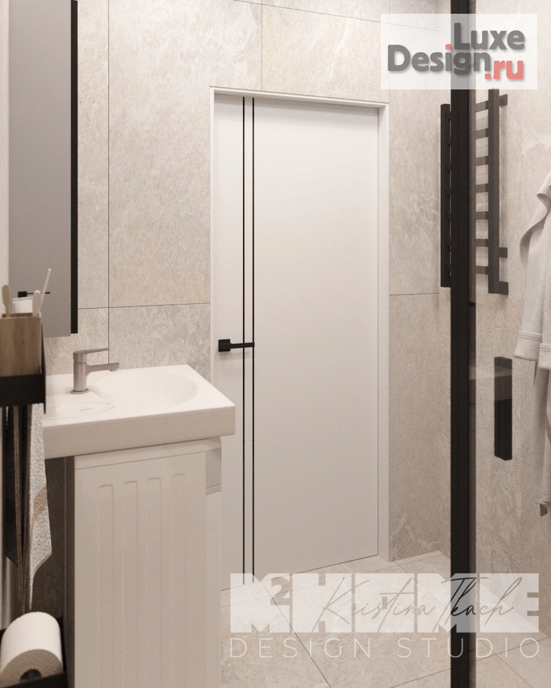 Дизайн интерьера трехкомнатной квартиры "ДЫМЧАТАЯ РОЗА" (фото 38)