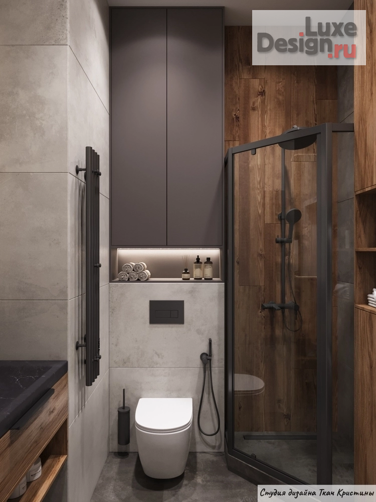 Дизайн интерьера квартиры "КВАРТИРА С ДЕВЕВЯННОЙ КАРТОЙ МИРА В КАБИНЕТЕ" (фото 24)