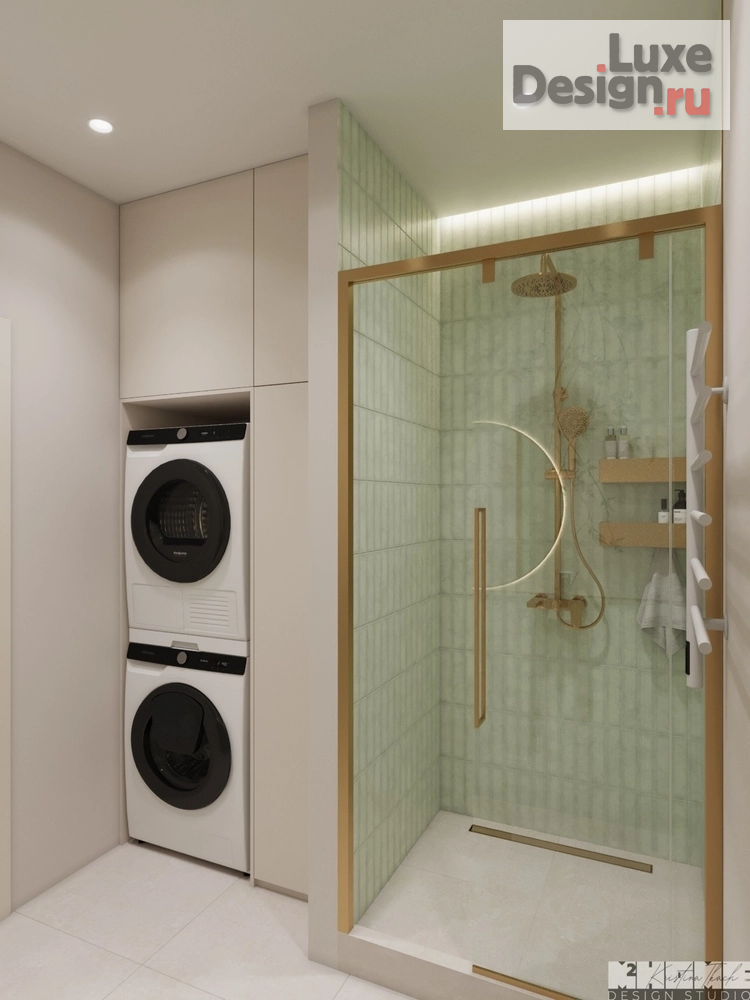 Дизайн интерьера квартиры "ДИЗАЙН-ПРОЕКТ КВАРТИРЫ 68 м2: СОЧЕТАНИЕ КОРАЛЛОВОГО И ОЛИВКОВОГО ОТТЕНКОВ " (фото 10)