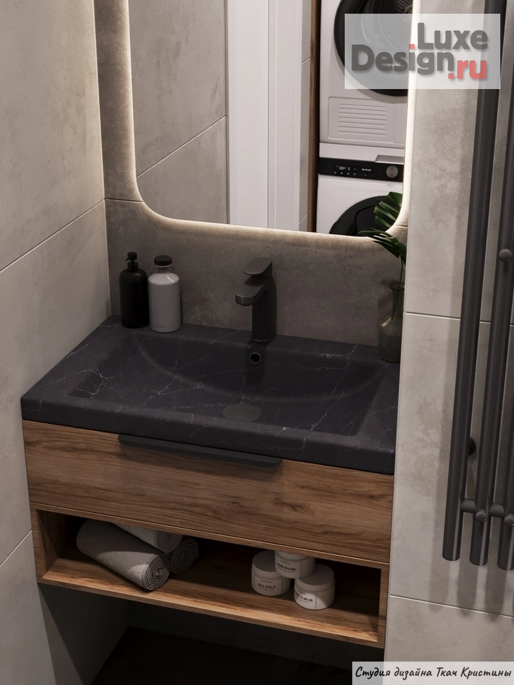 Дизайн интерьера квартиры "КВАРТИРА С ДЕВЕВЯННОЙ КАРТОЙ МИРА В КАБИНЕТЕ" (фото 29)