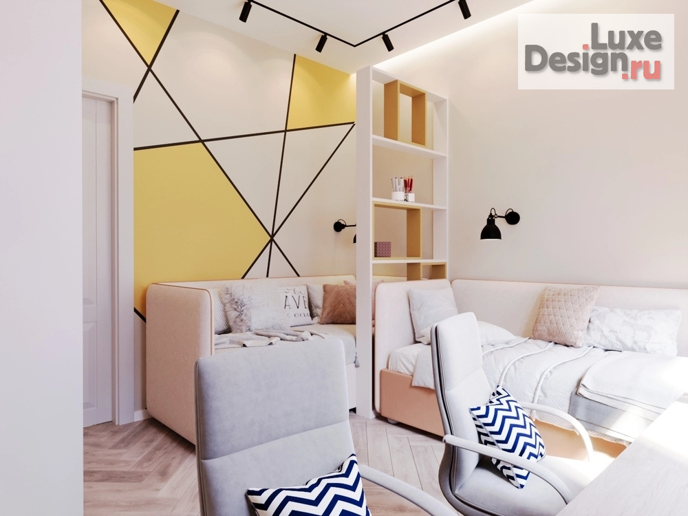 Дизайн интерьера двухкомнатной квартиры "GEOMETRY" (фото 16)