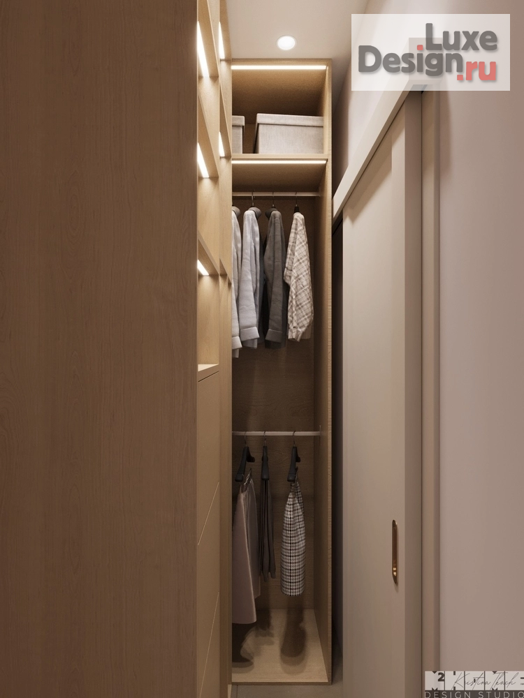 Дизайн интерьера квартиры "ДИЗАЙН-ПРОЕКТ КВАРТИРЫ 68 м2: СОЧЕТАНИЕ КОРАЛЛОВОГО И ОЛИВКОВОГО ОТТЕНКОВ " (фото 1)