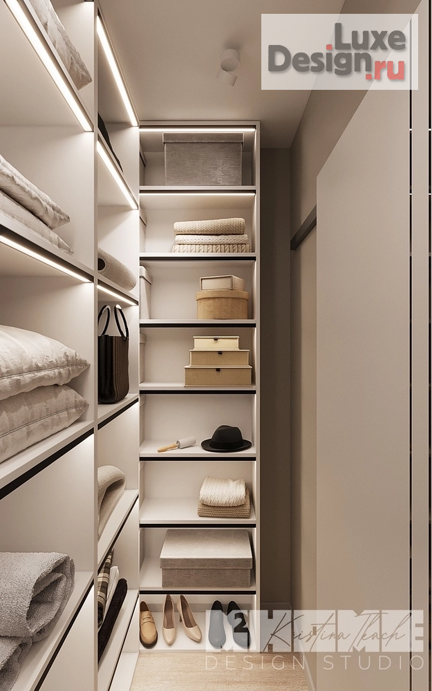 Дизайн интерьера трехкомнатной квартиры "ДЫМЧАТАЯ РОЗА" (фото 15)