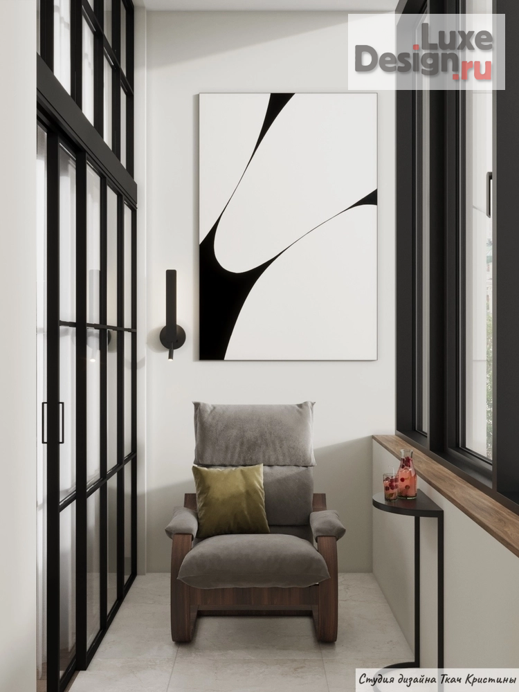 Дизайн интерьера квартиры "КВАРТИРА С ДЕВЕВЯННОЙ КАРТОЙ МИРА В КАБИНЕТЕ" (фото 20)