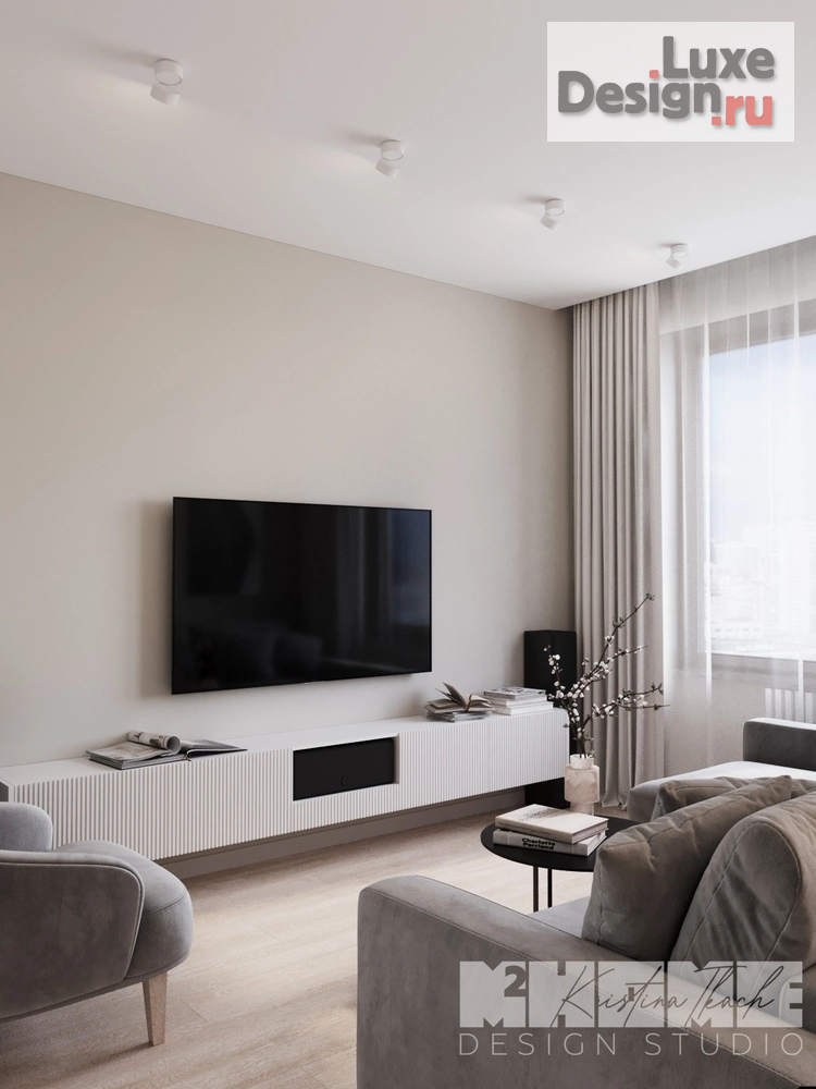 Дизайн интерьера трехкомнатной квартиры "ДЫМЧАТАЯ РОЗА" (фото 21)