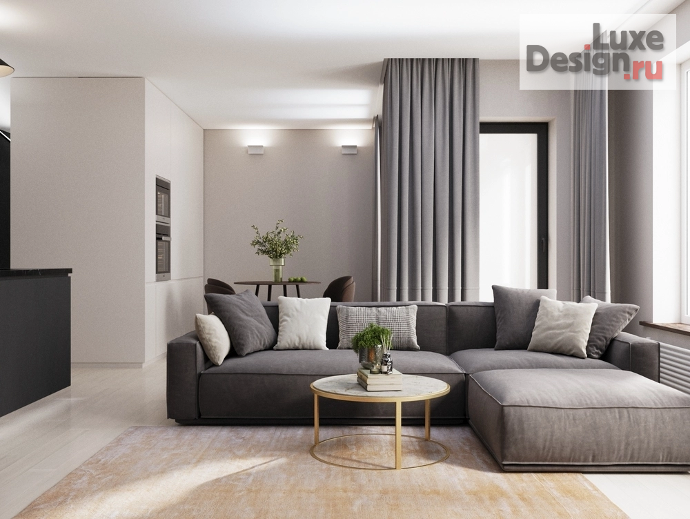 Дизайн интерьера двухкомнатной квартиры "ТУМАН" (фото 1) от дизайнера Ткач Кристина Геннадьевна Дизайн интерьера двухкомнатной квартиры "ТУМАН" (фото 1)