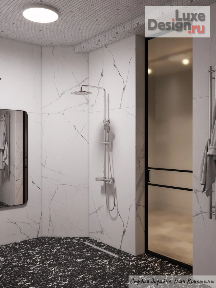 Дизайн интерьера пентхауса "ДИЗАЙН ПРОЕКТ ЗАГОРОДНОГО ДОМА С ХАММАМОМ" (фото 9)