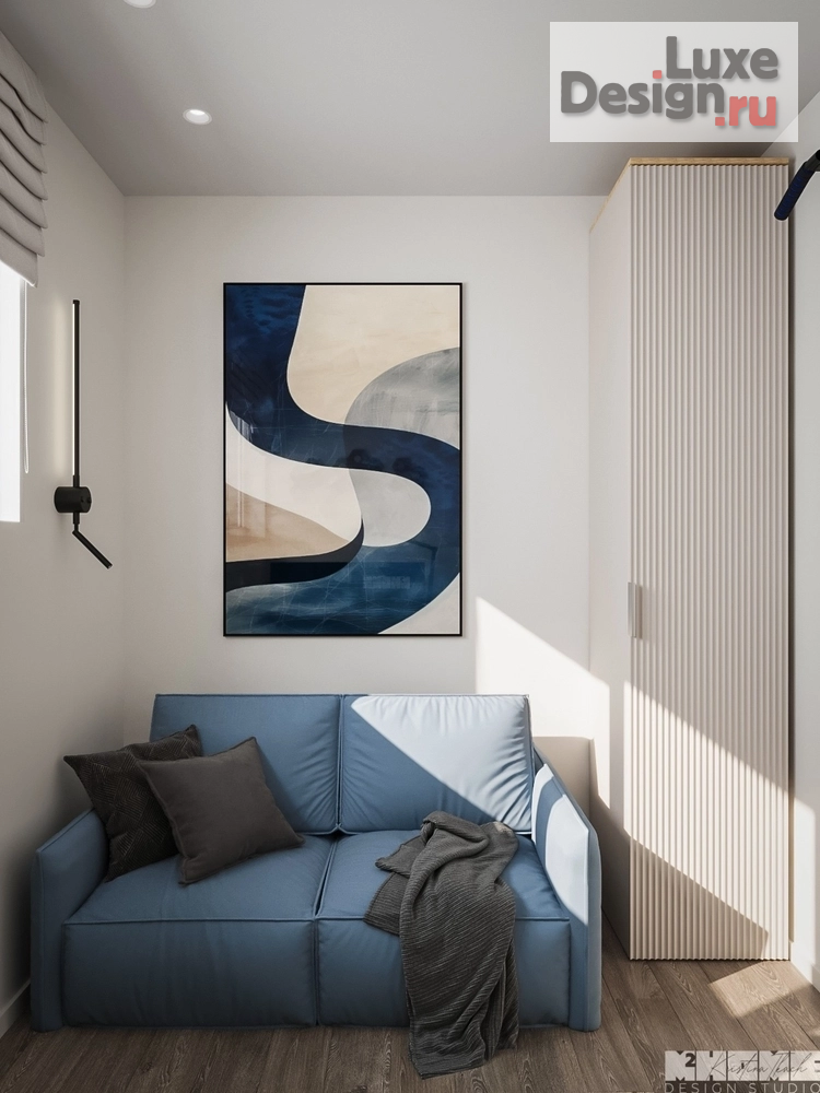 Дизайн интерьера квартиры "ДИЗАЙН-ПРОЕКТ КВАРТИРЫ 52 м2 | WHITE & BREEZE" (фото 26) от дизайнера Ткач Кристина Геннадьевна Дизайн интерьера квартиры "ДИЗАЙН-ПРОЕКТ КВАРТИРЫ 52 м2 | WHITE & BREEZE" (фото 26)