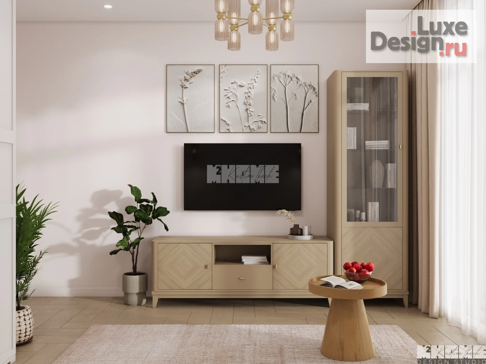 Дизайн интерьера квартиры "ДИЗАЙН-ПРОЕКТ КВАРТИРЫ 68 м2: СОЧЕТАНИЕ КОРАЛЛОВОГО И ОЛИВКОВОГО ОТТЕНКОВ " (фото 11)