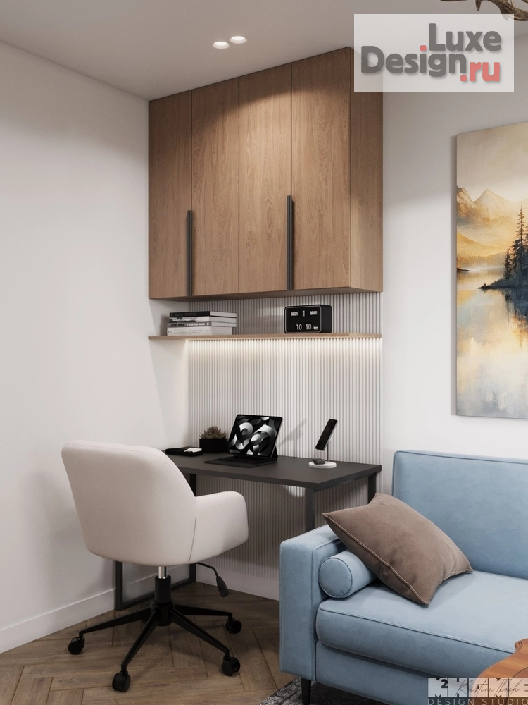 Дизайн интерьера квартиры "КВАРТИРА 120 М2 С НЕОБЫЧНЫМ КАБИНЕТОМ " (фото 49)