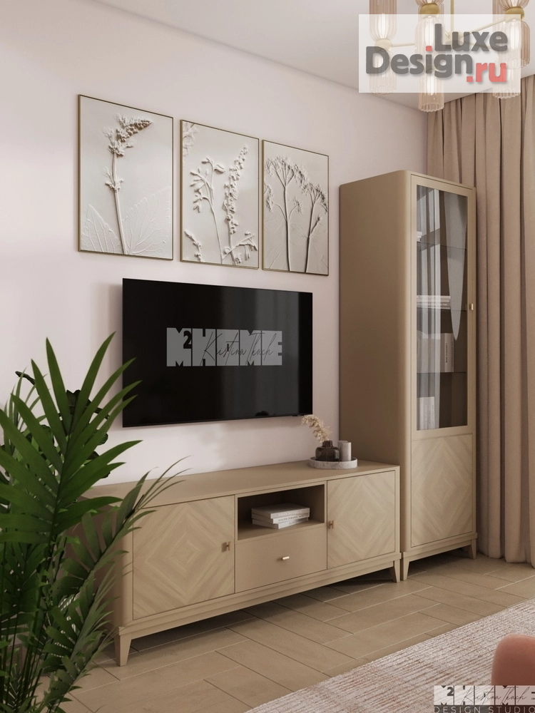 Дизайн интерьера квартиры "ДИЗАЙН-ПРОЕКТ КВАРТИРЫ 68 м2: СОЧЕТАНИЕ КОРАЛЛОВОГО И ОЛИВКОВОГО ОТТЕНКОВ " (фото 17)