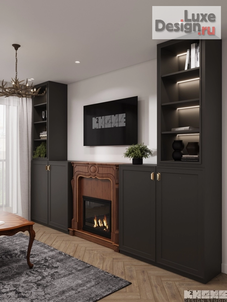 Дизайн интерьера квартиры "КВАРТИРА 120 М2 С НЕОБЫЧНЫМ КАБИНЕТОМ " (фото 53)